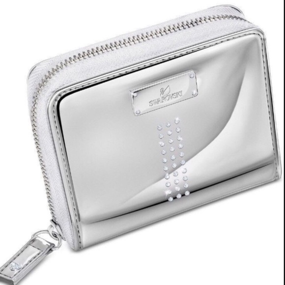 New in Box. Swarovski Crystal Zipper Wallet - Picture 1 of 7